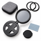CPL Optical Resin kit LB20335223C01 with foldable magnetic mount, carrying case, attachment rings, cloth and cap.