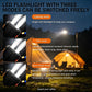 Tragbare Solar-Powerbank, Solar-Ladegerät mit zwei LED-Taschenlampen, Powerbank für Reisen und Camping