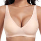 💗Zeitlich begrenztes Sonderangebot: 50 % Rabatt⚡ Über 50.000 verkaufte Exemplare💕 Jelly Wireless – Bequemer Bügel-freier BH für Damen, formender Bügel-freier BH, nahtloser T-Shirt-BH, Alltags-BH mit tiefem V-Ausschnitt