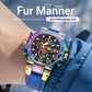 🎨Farbenfrohe Herrenuhr im Punk-Stil mit Quarzwerk