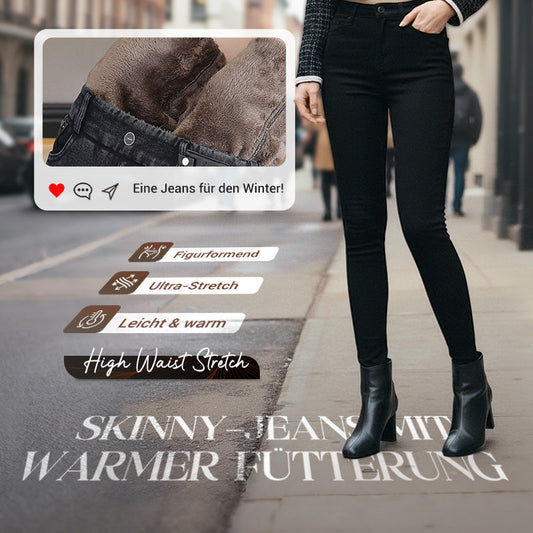 👖 50 % RABATT! ✨ WARME SKINNY-JEANS – Hohe Taille & Stretchmaterial, optimaler Tragekomfort für den Winter, trendiger Stil für den Alltag und Ausgehen ❄️💃