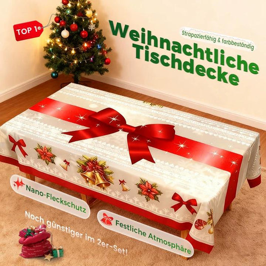 🔥Solange der Vorrat reicht 50 % Rabatt!🎉Stilvolle Tischdecke mit Weihnachtsmotiv