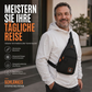 🎒3 KAUFEN 1 GRATIS -4 STÜCK✨ Wasserdichte Umhängetasche mit Mehreren Fächern - Verstellbarer Trageriemen für Täglichen Gebrauch und Reisen 🌧️💼