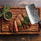 JUWIL Premium Fleischbeil aus Kohlenstoffstahl – Handgeschmiedete serbische Hacka für Küche, Grill & Outdoor