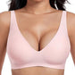 💗Zeitlich begrenztes Sonderangebot: 50 % Rabatt⚡ Über 50.000 verkaufte Exemplare💕 Jelly Wireless – Bequemer Bügel-freier BH für Damen, formender Bügel-freier BH, nahtloser T-Shirt-BH, Alltags-BH mit tiefem V-Ausschnitt