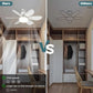 🔥Letzter Tag: 48% Rabatt!⏰🍃 Intelligenter Deckenventilator mit Licht, RGB-Beleuchtung und Bluetooth-Lautsprecher♨️❄️