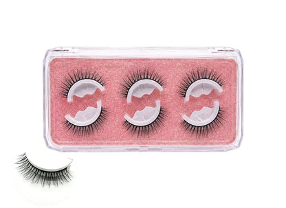 🥳 50 % RABATT! 👁️✨ Wiederverwendbare selbstklebende Wimpern. Kein Kleber erforderlich, einfach aufdrücken. Mehrfach nutzbar & leicht abzunehmen 💕🌸