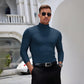 ⛳⛳Die Wahl des Erfolgs👔👔Slim Fit Langarm-T-Shirt für Herren mit Stehkragen