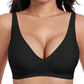 💗Zeitlich begrenztes Sonderangebot: 50 % Rabatt⚡ Über 50.000 verkaufte Exemplare💕 Jelly Wireless – Bequemer Bügel-freier BH für Damen, formender Bügel-freier BH, nahtloser T-Shirt-BH, Alltags-BH mit tiefem V-Ausschnitt
