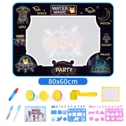 Wasser Doodle Matte, Aqua Malerei Zeichnung Matte Mess Free Learning Toy Mat