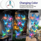 🦋✨ Solar-Windspiel „Vogelzauber“ – bunter Gartendeko 🕊️🌸 mit LED-Licht, wetterfest & endlos kreisend