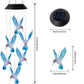🦋✨ Solar-Windspiel „Vogelzauber“ – bunter Gartendeko 🕊️🌸 mit LED-Licht, wetterfest & endlos kreisend