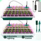 💎60 % RABATT! 💎 Anzuchtschalen mit Pflanzenlampe – Feuchtigkeitsregulierung, transparentes Vollspektrumlicht 🌱💡