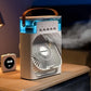 🌀🍃 Blitzangebot – 50 % Rabatt! Multifunktionale, tragbare Klimaanlage – Wiederaufladbarer Nebelventilator, 200-ml-Tank, 1200-mAh-Akku, leise