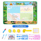 Wasser Doodle Matte, Aqua Malerei Zeichnung Matte Mess Free Learning Toy Mat