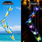 🦋✨ Solar-Windspiel „Vogelzauber“ – bunter Gartendeko 🕊️🌸 mit LED-Licht, wetterfest & endlos kreisend
