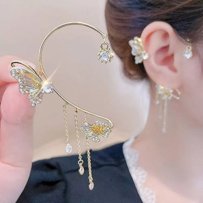 💕Valentinstags Special - 50% Rabatt💕SCHMETTERLING QUASTE STIL ZIRKON OHRRINGE