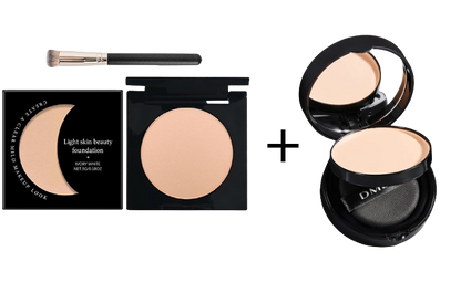 💖Hot Sales – 50 % RABATT💖✨KOSTENLOSER PINSEL!!✨Kit für leichte und vollständige Abdeckung (2 Stück) – Make-up mit mattem Finish – Concealer, Aufheller für die Augenpartie, kaschiert und hellt Augenringe auf