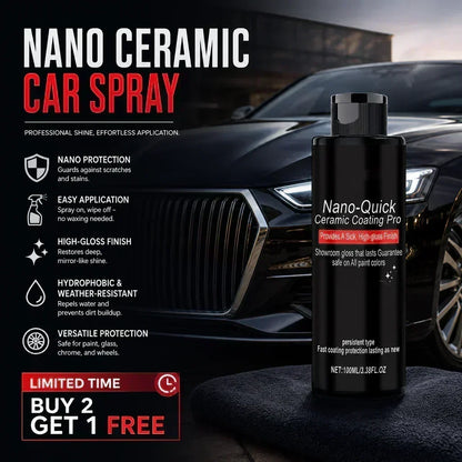 🚗 KAUFE 2, ERHALTE 1 GRATIS! ✨ Autopflegespray für sofortigen Hochglanz – Hydrophob & UV-Schutz – Für Lack, Plastik & Glas – streifenfrei, schnell & einfach anzuwenden 🧼