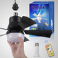 🔥Letzter Tag: 48% Rabatt!⏰🍃 Intelligenter Deckenventilator mit Licht, RGB-Beleuchtung und Bluetooth-Lautsprecher♨️❄️