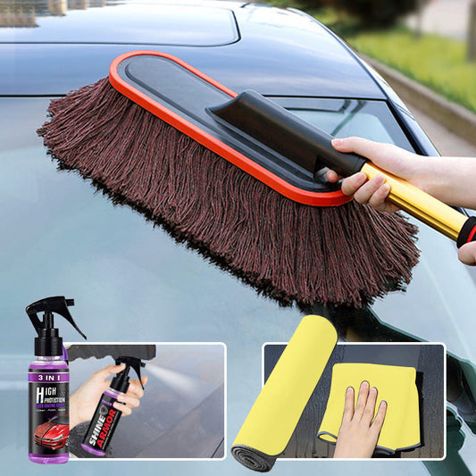 🔥Letzter Tag Verkauf 50% Rabatt🔥Auto-Staubwedel mit ausziehbarem Teleskopgriff