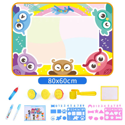 Wasser Doodle Matte, Aqua Malerei Zeichnung Matte Mess Free Learning Toy Mat