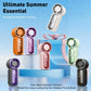 🌀Nur19.99€ diesen Sommer!!!💨Mini-Handventilator mit LED-Anzeige –👍5-stufiger Turbo-Ventilator im Taschenformat.✨Über USB aufladbar, schnelle Kühlung für Reisen und beim Schminken. Das perfekte Geschenk.  Tragbare Kühlung