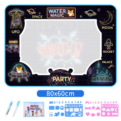 Wasser Doodle Matte, Aqua Malerei Zeichnung Matte Mess Free Learning Toy Mat