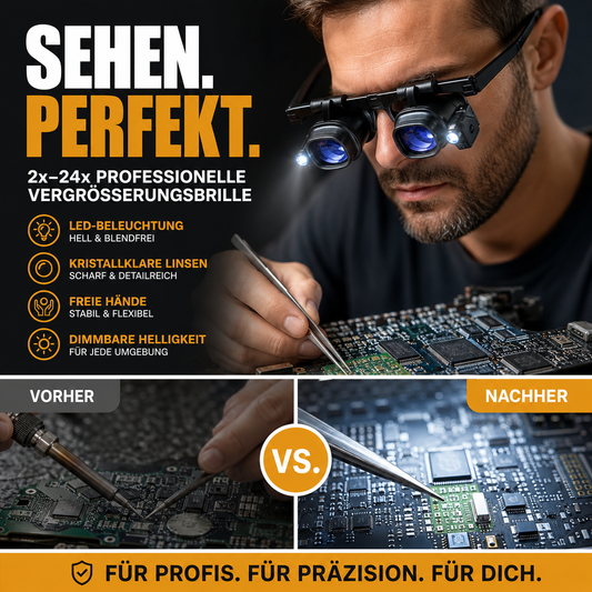 🔥 Heute -50 %! 🔍 LED-Präzisionslupe für Elektronik & Handwerk