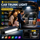🔆 Solar-LED-Kofferraumleuchte für Autos – Automatischer Sensor, kabellos, 6 Farben, für SUVs und Fahrzeuge