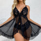Feminine V-Neck Lace Camisole Pajamas Set