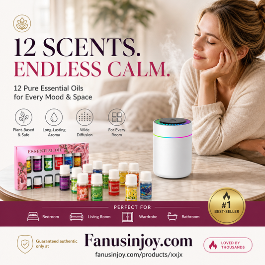 🔥Nur für kurze Zeit 50 % Rabatt!🎁🌺Der frische Duft hebt die Stimmung!🌷12er-Packung wasserlösliche ätherische Öle