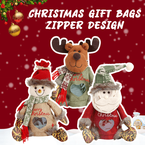 🎁🎅Mehr kaufen Mehr bekommen💝Weihnachtsgeschenktüten mit Reißverschluss🎄