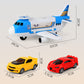 Abnehmbares Transport-Frachtflugzeug-Spielzeug mit 2 Autos