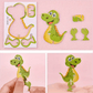 🧩 WEIHNACHTSANGEBOT 50% RABATT! ✨ Erzieherisches 3D-Cartoon-Puzzle - 57-teilig mit leuchtenden Farben für kreatives Lernen bei Kindern 🎨👧