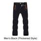 Winddichte, wasserdichte, warme Wanderhose mit elastischem Bund