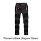 Winddichte, wasserdichte, warme Wanderhose mit elastischem Bund