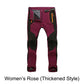 Winddichte, wasserdichte, warme Wanderhose mit elastischem Bund