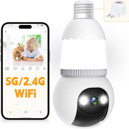 🌷🏡 Frühlingsdeal: 50% Rabatt! 🔍🌙 360° Smart-Wächter – Kabellose HD-Glühbirnenkamera, App-Steuerung, Farbnachtsicht. Sicherheit & Überwachung leicht gemacht.