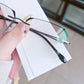 🔥50% OFF🔍 Frameless Blue Light Blocking Glasses | Advanced blue light blocking technology · 👓 Stylish frameless design · Perfect for both casual and business settings