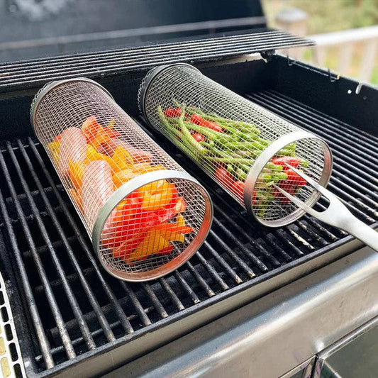 🔥Kaufen Sie 2 und erhalten Sie 1 gratis🔥Rollender Grillkorb