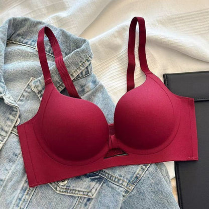 Nahtloser und bügelloser Push-up-BH mit formender Wirkung für Damen in Unifarben