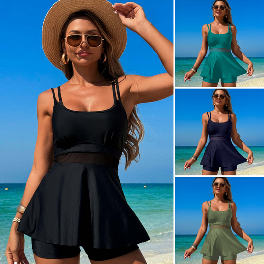 👙Damen-Tankini-Badeanzug mit hoher Taille, 2-teilig✨