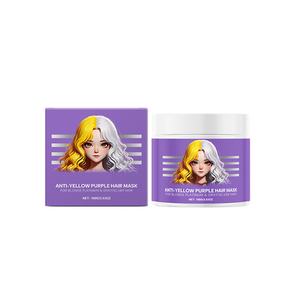 ⏳Begrenzte Zeit 50% Rabatt💥Lila Maske gegen gelbes Haar 💜 Verabschieden Sie sich von roten Highlights! 💜