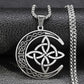 🔥 LETZTER TAG DER AKTION – 50 % RABATT 🔥 Celtic Moon Anhänger-Halskett