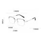 Modische HD-Randlose Brille mit 0°-Rand und Blaulichtfilter