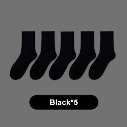 Herren-Crew-Socken aus geruchshemmender Graphene-Mischung – 5 Paar/Set