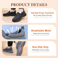 👟50% RABATT JETZT! ✨ Herren Orthopädische Atmungsaktive Slipper-Sneakers - Fußgewölbe Unterstützung mit Memory-Schaum Einlegesohlen für Ganzägigen Komfort 🏃‍♂️💨