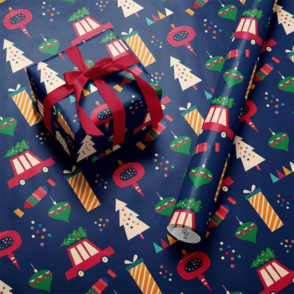 70 x 50 cm großer Weihnachtsgeschenkpapierbogen