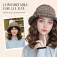 Bucket Hat with Attached Short Curly Wig